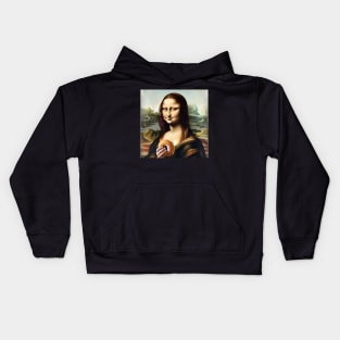 Mona Lisa Paczki Day Indulgence Kids Hoodie